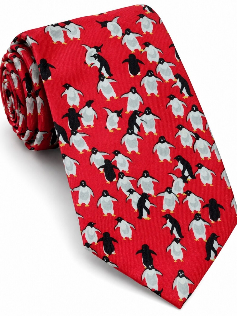 Alynn Neckwear "Penguins" Silk Novelty Necktie